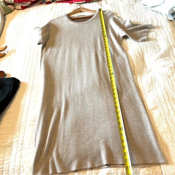 Lilla P Midi Wheat Knit Sweater Dress. Size Large. - Picture 11 of 13
